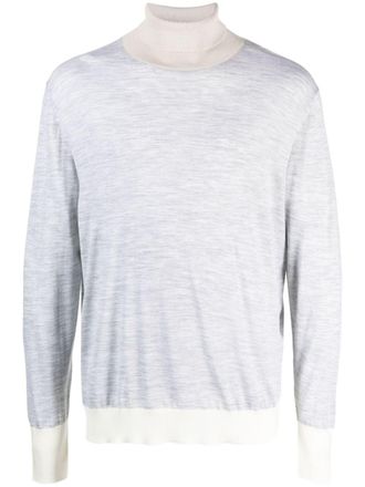 Eleventy roll-neck wool jumper - Grey
