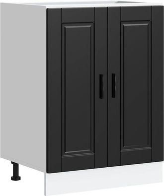 vidaXL Vidaxl - Mueble bajo de cocina Porto madera contrachapada negro