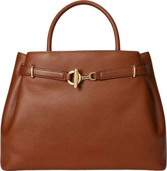 Ralph Lauren Handbags, female, Brown, Size: ONE SIZE Large Blaike Bag