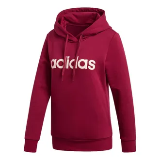 adidas (WMNS) adidas Linear Hoodie Burgundy GP8733