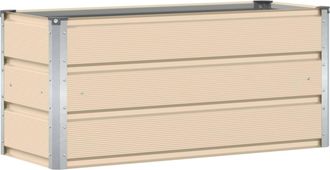 vidaXL Vidaxl Jardinera Marfil 100 X 40 X 45 Cm Acero