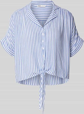 Only Regular Fit Hemdbluse aus reiner Viskose Modell PAULA LIFE in Hellblau, Größe XS