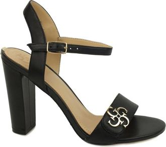 Guess High Heel Sandalen - Dames - Sandalen met hakken - Zwart - 35 EU - Leer - Schoenen