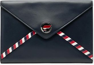 Chanel Clutch Airlines Envelope in pelle di agnello 2016-2017 - Blu