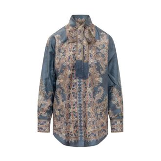 Zimmermann Overhemden, Dames, Veelkleurig, L, Valiant Relaxed Shirt