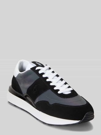 Polo Ralph Lauren Low Top Sneaker mit Veloursleder in Black, Gr&ouml;&szlig;e 40