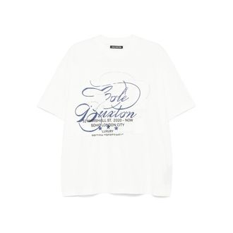 Cole Buxton T Shirt Bianco-Uomo