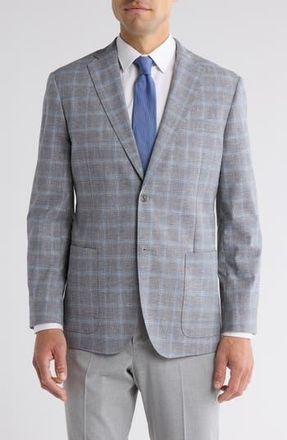 Nordstrom Rack Check Notch Lapel Sport Coat in Grey Royal Check at Nordstrom Rack, Size 38 Regular