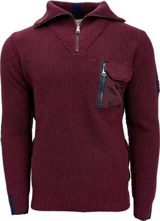 Bob Half-zip Turtleneck - Heren - Coltruien - Rood - M - Truien & Vesten