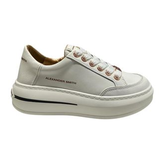 Alexander Smith Sneakers, female, White, Size: 10 US Lancaster Gate Leather Sneaker