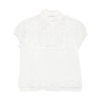 Ermanno Scervino Tops, Dames, Wit, S, Katoen, Katoenen Poloshirt