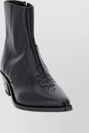 Amiri calfskin leather ankle boots