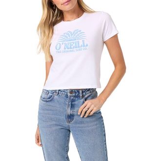 O'Neill Throne Cotton Graphic Baby Tee in White at Nordstrom, Size Xx-Large