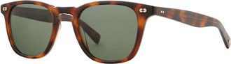 Garrett Leight BROOKS X SUN SPBRNSH/PG15 Mens Sunglasses Tortoiseshell Size 48