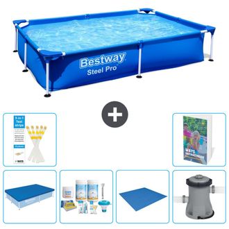 Bestway Piscina Bestway Steel Pro Rectangular - 221x150x43 Cm - 7-piezas S77