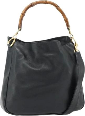 Gucci Pre-owned Handbags, female, Black, Size: ONE SIZE Pre-owned Vintage Shoulder Bag
