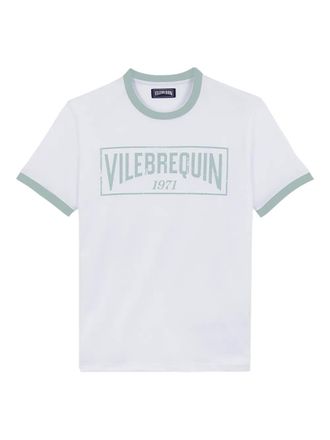 Vilebrequin logo-print crew-neck T-shirt - men - Organic Cotton - S - White