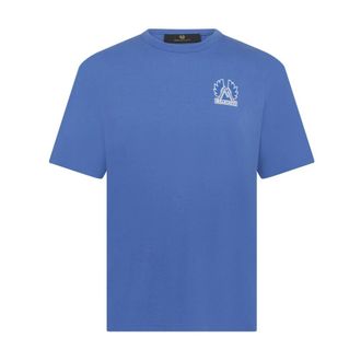 Belstaff T-Shirts, male, Blue, XL, Mountain T Shirt
