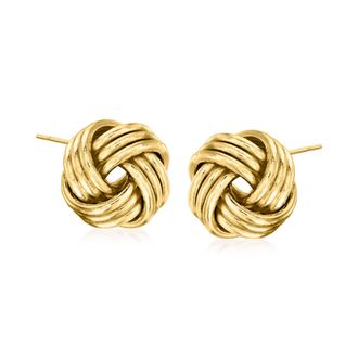 Ross-Simons 14kt Yellow Gold Love Knot Earrings