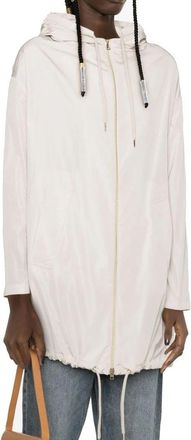 Herno Womens White Polyester Coat Clothing