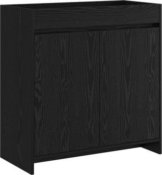 vidaXL Gabinete De Ba&ntilde;o Debajo Del Lavabo Roble Negro Vidaxl