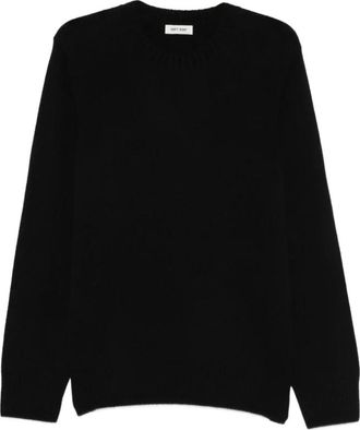 Soft Goat Truien & Vesten, Heren, Zwart, S, Wol, Trui met ronde hals