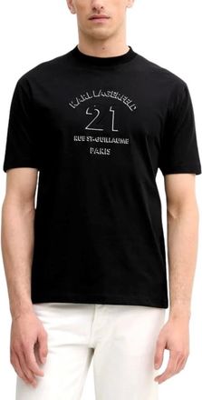 Karl Lagerfeld Hombre, Camisetas, Negro, Talla: S