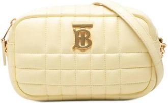 Burberry Pre-owned Lola Schoudertas - Dames - Vintage Schoudertas - Geel - ONE Size - Leer - Vintage