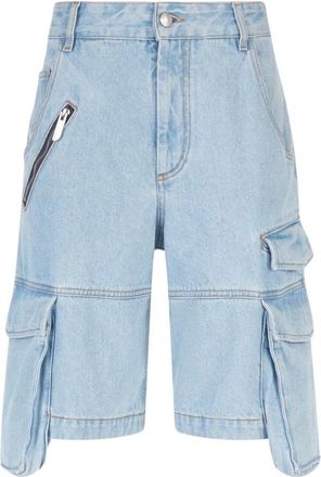 GCDS Denim Ultracargo Shorts - Heren - Denim shorts - Blauw - W26 - Denim - Korte Broeken