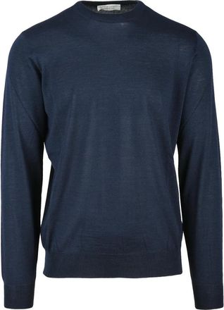 FILIPPO DE LAURENTIIS Merino Wool Mens Merino Wool Crewneck Pullover