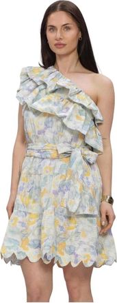 Amaya Amsterdam Kleedjes, Dames, Veelkleurig, M, Clover Midi Jurk