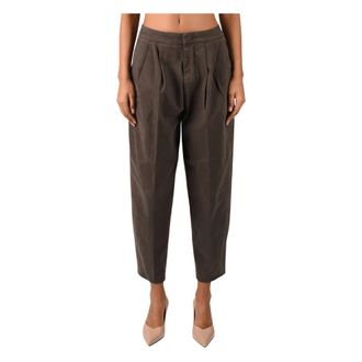 Dondup Pantalones anchos - Trousers - Mujer - Marr&oacute;n - W29