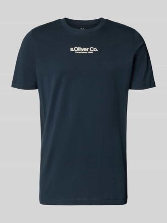 s.Oliver Red Label Regular Fit T-Shirt aus reiner Baumwolle in Marine, Gr&ouml;&szlig;e XXXL