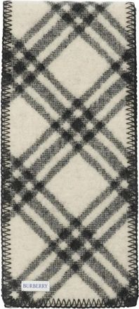Burberry Geruite sjaal - Zwart