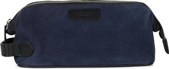 Howard London Steven Washbag - Heren - Toilettassen - Blauw - ONE Size - Leer - Tassen