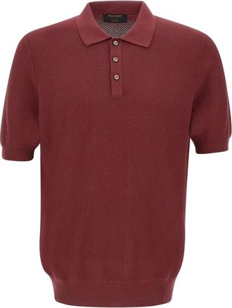 Gran Sasso Polo Shirt - Heren - Polos - Rood - 4XL - Katoen - Tops