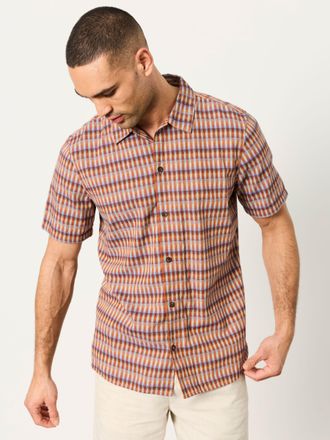 Fat Face FatFace Multi Short Sleeve Kite Diamond Embroidered Shirt