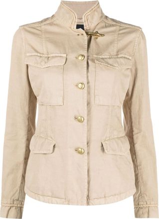 Fay Sahariana Canvas Military Jacket