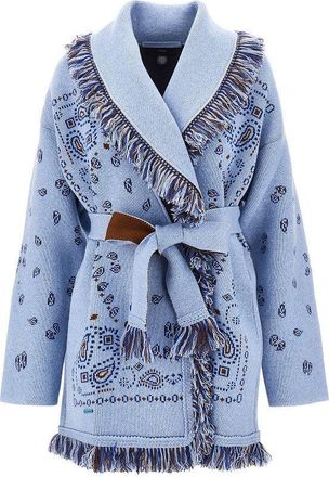 Alanui Bandana jacquard wool cardigan Woman S