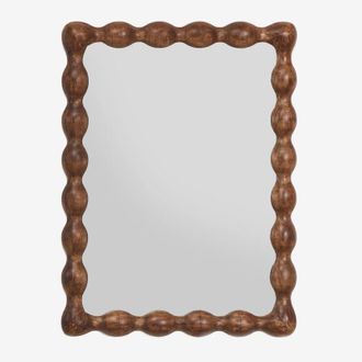 Sklum Sklum - Espejo De Pared Rectangular 60x80 Cm En Madera De Mango Tessaia