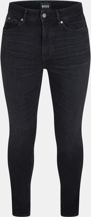 HUGO BOSS Mens Taber Dark Wash Slim Five Pocket Pants in Black - Size 32W/32L
