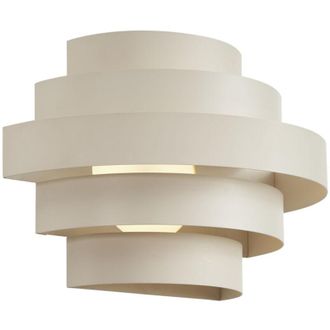 QAZQA Moderno L&aacute;mpara De Pared Moderna Beige Con Led Regulable En 3 Pasos - Lines Acero Otros Incluye Led Max. 1 X 10.5 Watt - Qazqa