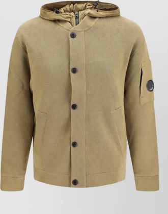 C.P. Company merino wool reversible hooded jacket