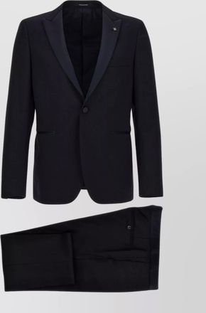 Tagliatore virgin wool tailored tuxedo suit