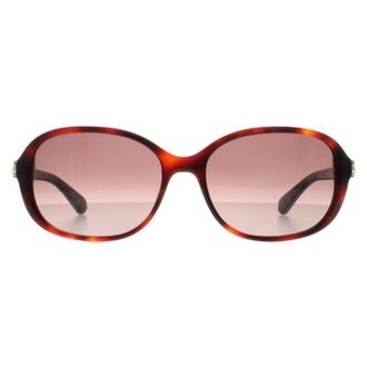 Kate Spade New York Butterfly Womens Shiny Dark Havana Brown Gradient Izabella/G/S - One Size