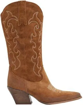 8 by YOOX LEATHER WESTERN HIGH BOOT