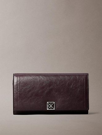 Calvin Klein Billetera Plegada Con Logo Con Emblema