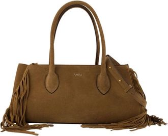 Amiri Fringe Honey 40 Schoudertas - Dames - Handtassen - Bruin - ONE Size - Leer - Tassen