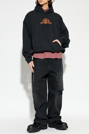 VETEMENTS Sweatshirt With Print, Mens, Black