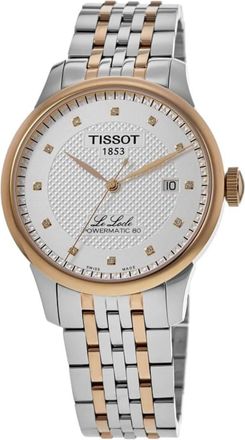 Tissot Le Locle Powermatic 80 Silver Diamond Dial Two-Tone Steel Mens Watch T006.407.22.036.01